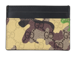 Gucci GG Camouflage Card Holder, Canvas, Multi, 525040, 3*